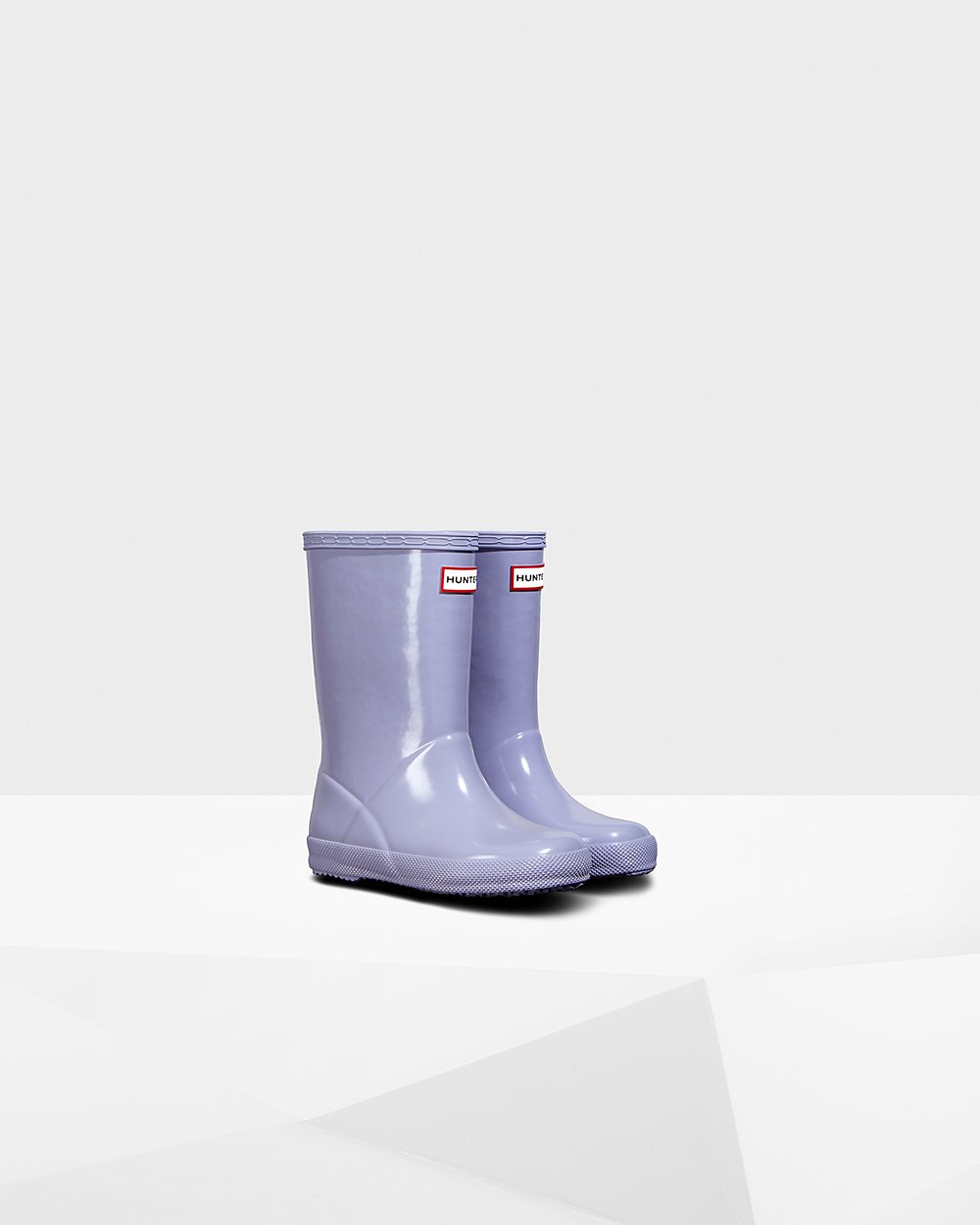 Kids Hunter Original First Classic Gloss | Rain Boots Purple | NZ-38645-COIH